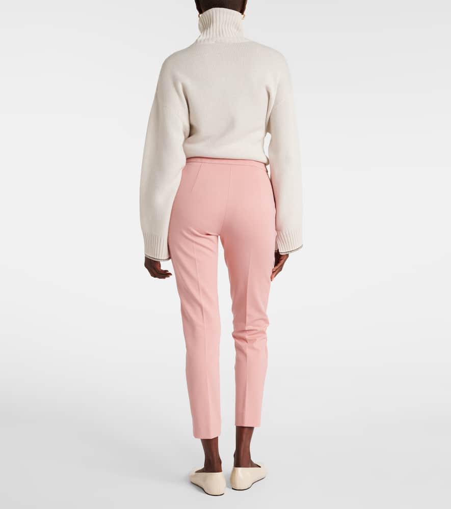 Max Mara Pegno cropped jersey slim pants