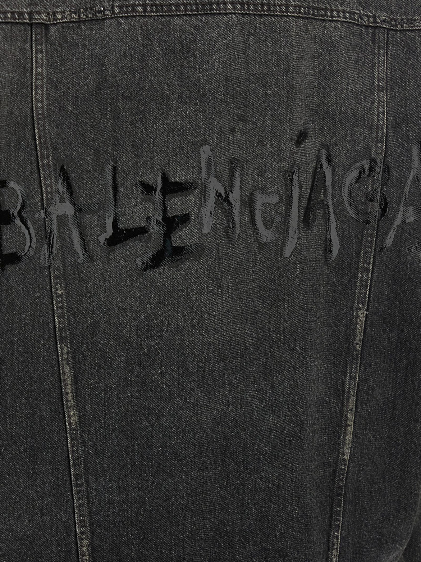 Denim Jacket With Used Effect