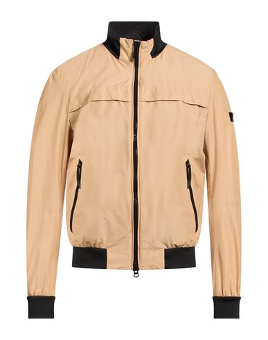 Man Jacket Sand Size XL Cotton, Polyamide