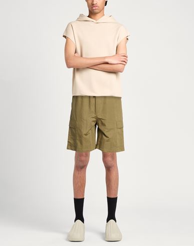 Man Shorts & Bermuda Shorts Military green Size 36 Linen, Cotton
