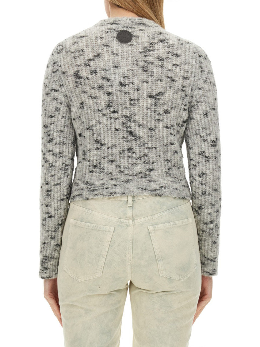Moschino - cropped cable knit top