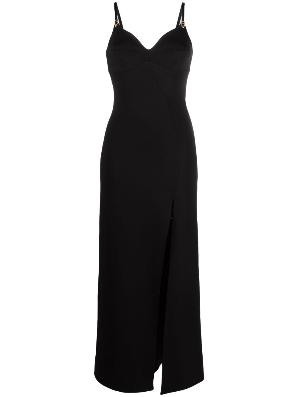 Skin embellished maxi dress - Black