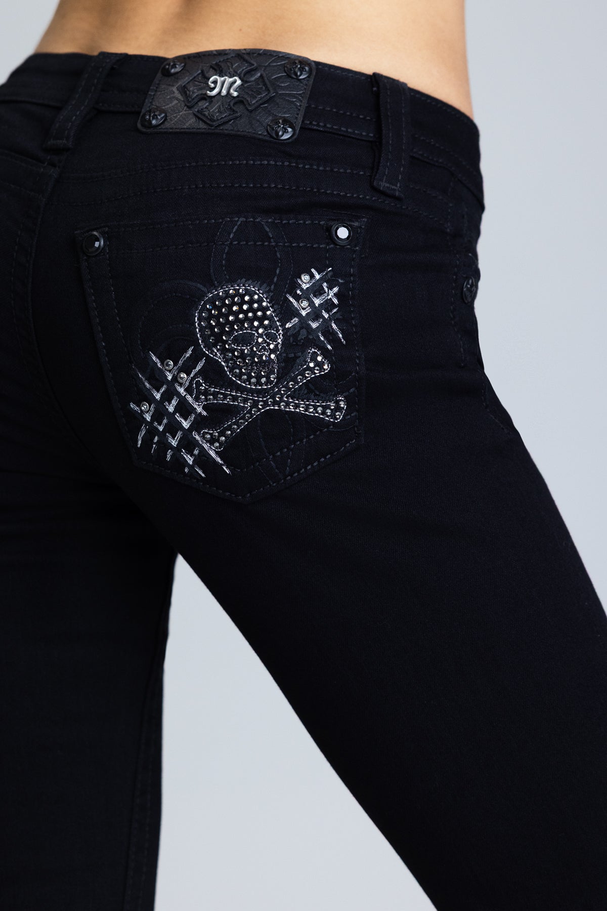 "Jax Fleur Low Rise Bootcut Jeans
