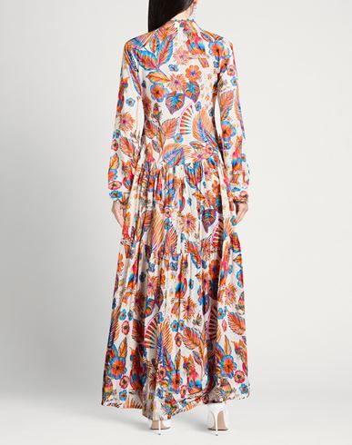 Woman Maxi dress Orange Size M Cotton