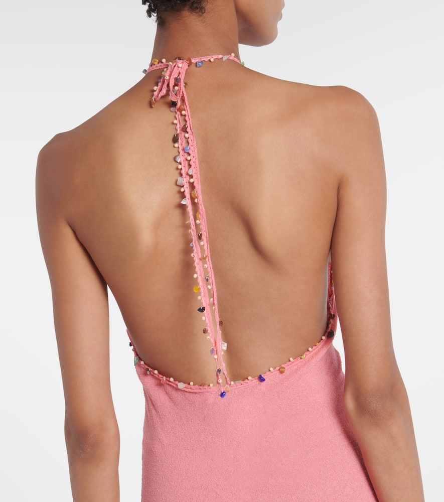 Beach Quartz embellished maxi dress