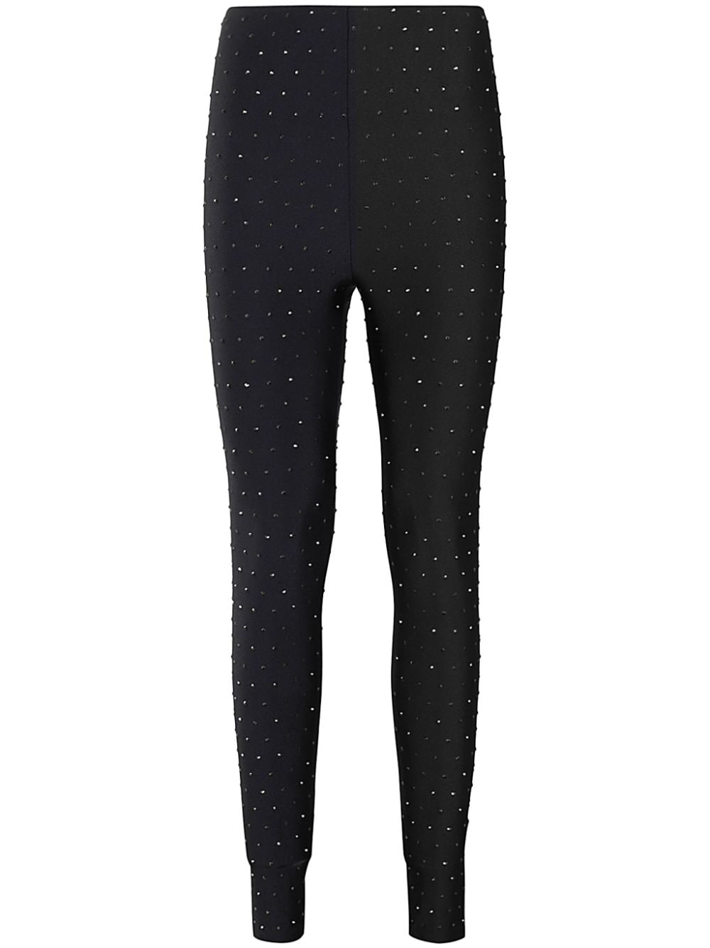 Rhinestone-embellished leggings - Black