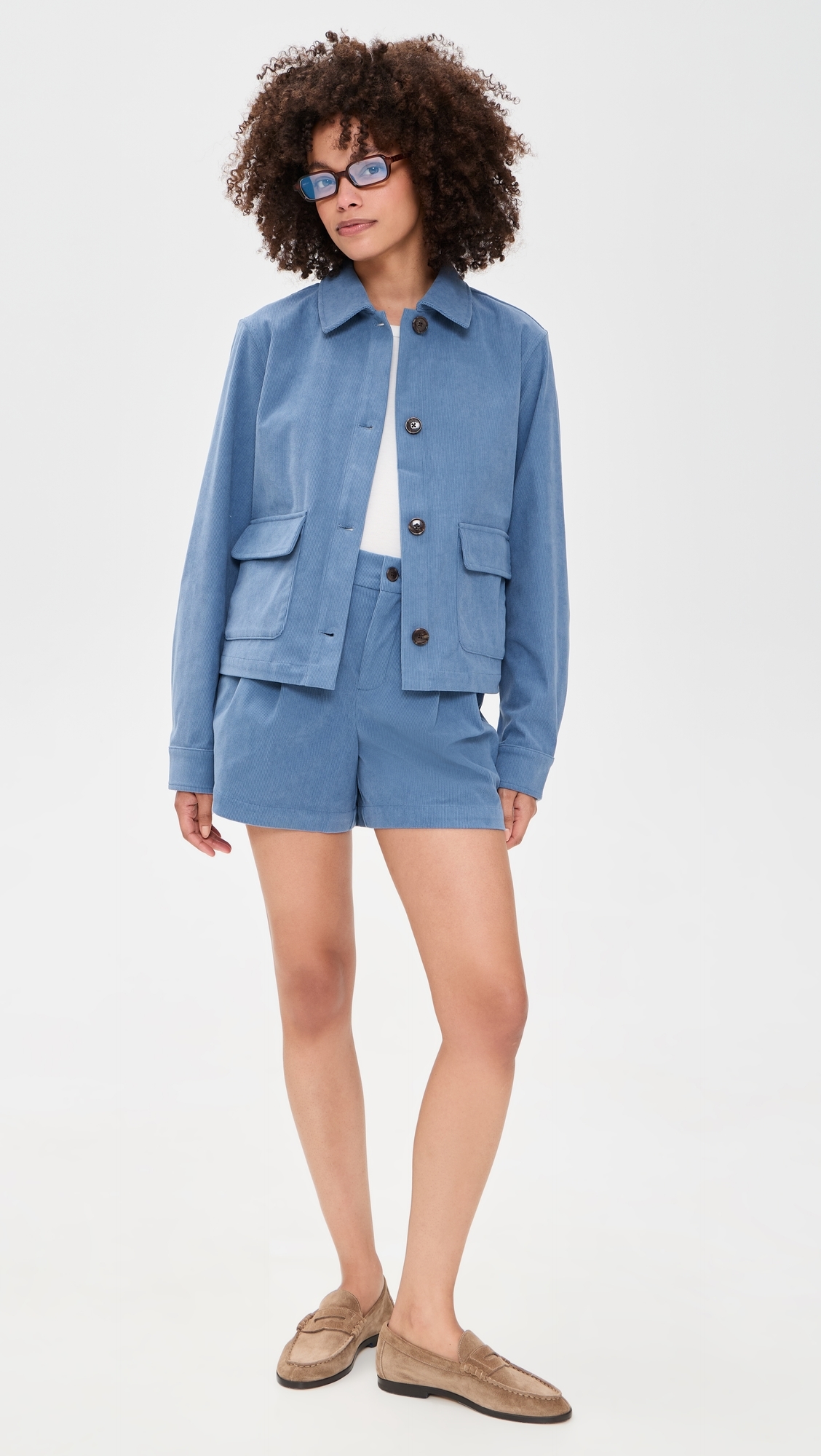 Carlotta Corduroy Jacket Bijou Blue