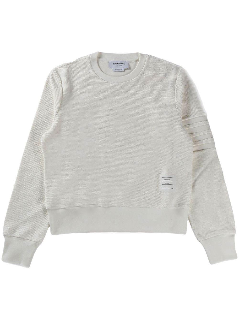 4-Bar stripe sweatshirt - White