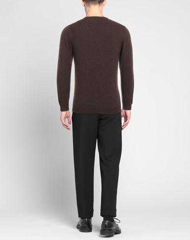 R3d Wöôd Man Sweater Dark brown Size M Viscose, Polyamide, Wool, Cashmere