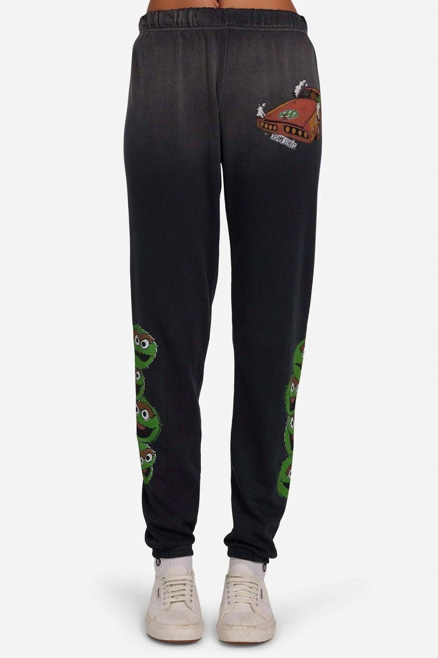 Tanzy Sesame Street Sweat Pant In Grey