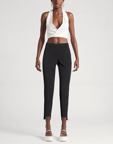 Woman Pants Black Size 16 Polyester, Elastane