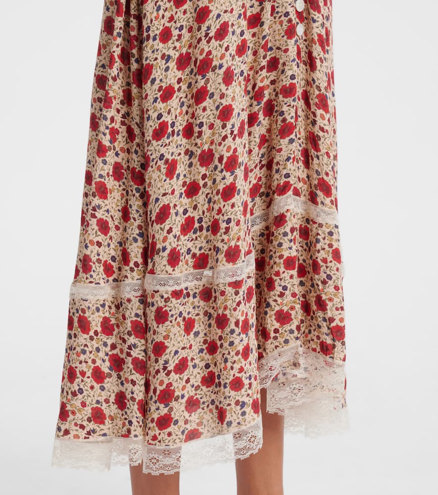 Raven floral midi dress