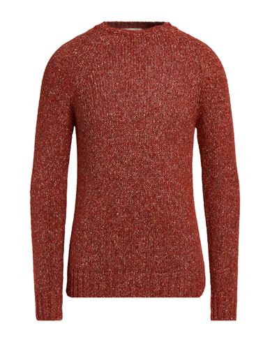Man Sweater Brick Size L Virgin Wool, Polyester, Polyamide, Polyacrylic
