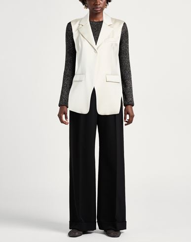 Woman Blazer Ivory Size 6 Polyester