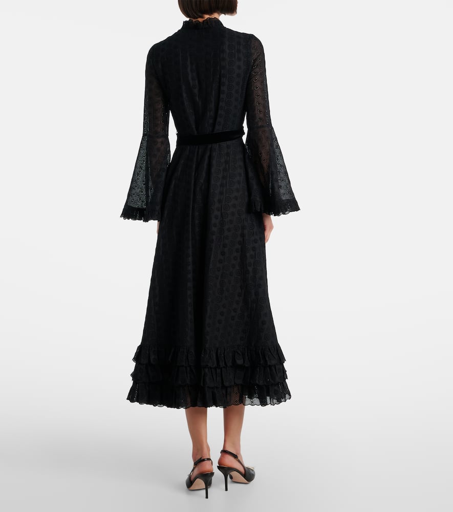 Daisy Sangallo belted cotton shirt dress