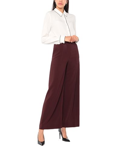 Liviana Conti Woman Pants Chocolate brown Size 6 Viscose, Elastane