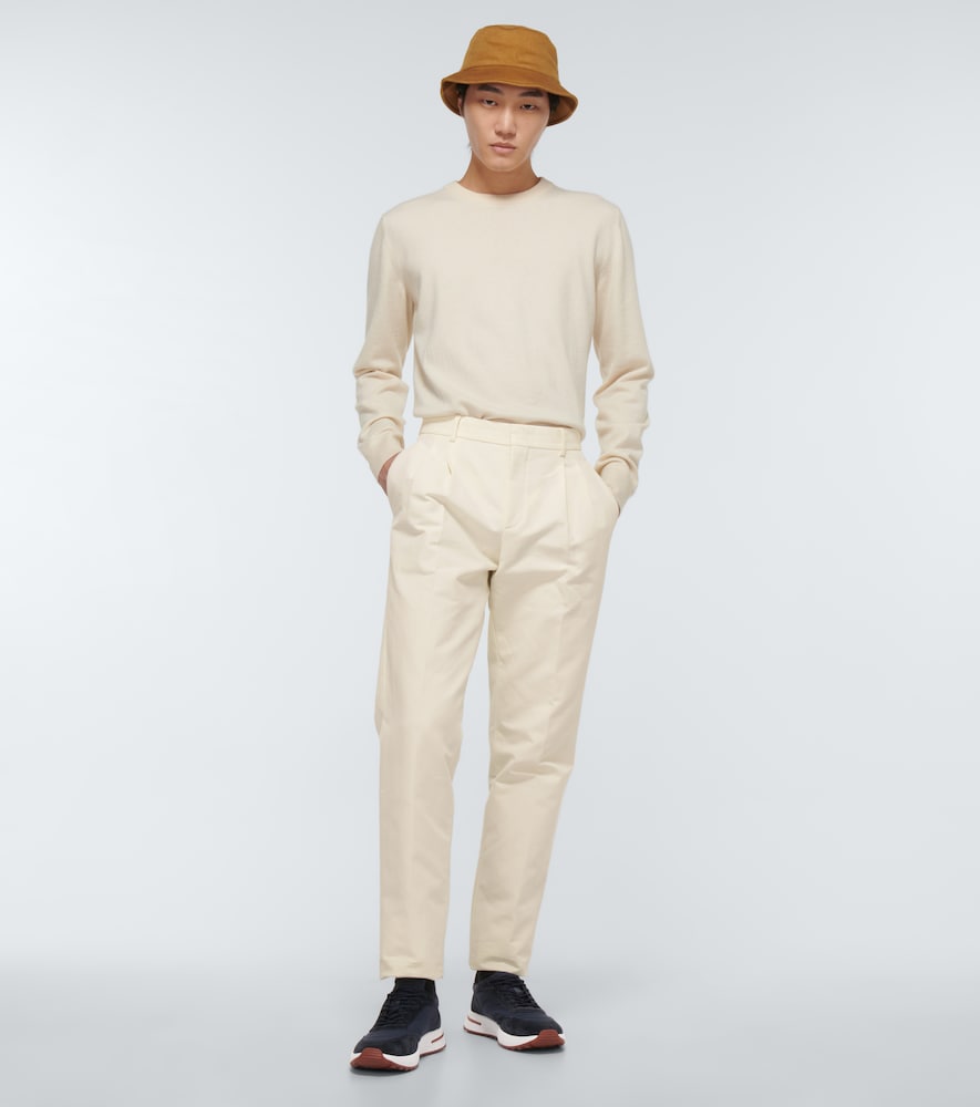 Weekend Walk suede-trimmed sneakers