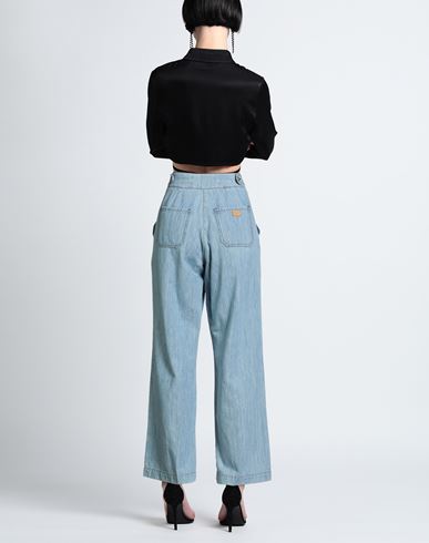 Woman Jeans Blue Size 31 Organic cotton, Cotton, Linen