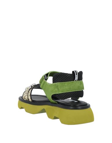 Woman Sandals Green Size 7 Leather