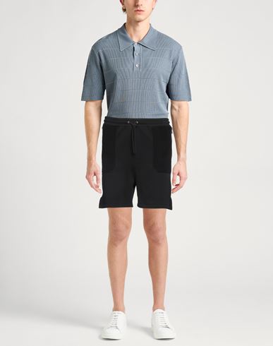 Les Hommes Man Shorts & Bermuda Shorts Black Size L Cotton