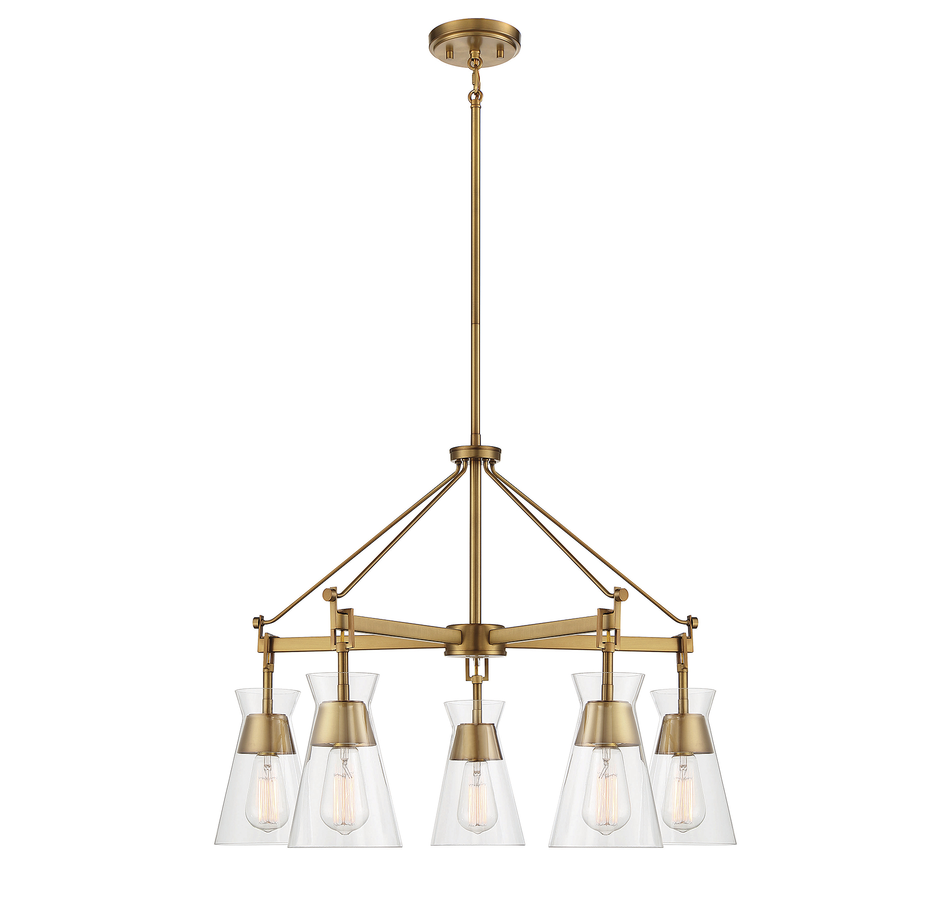 Lakewood 5-Light Chandelier in Warm Bra