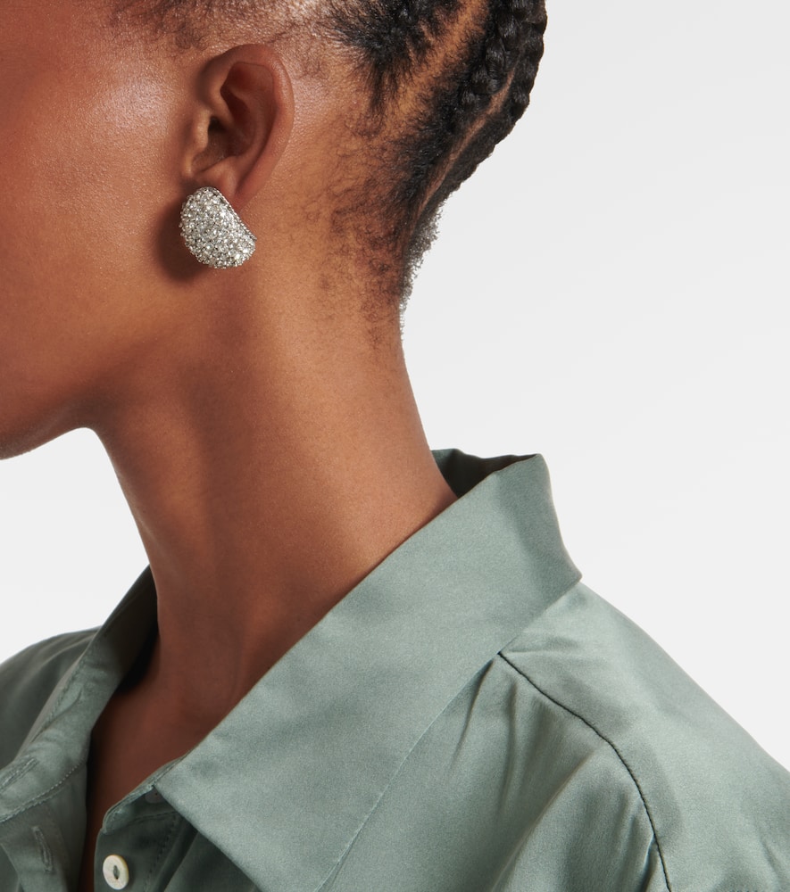 Jennifer Behr Tinsel crystal-embellished earrings