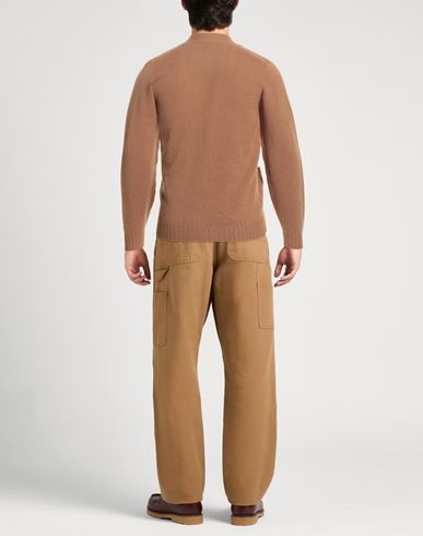 Drumohr Man Cardigan Camel Size 44 Lambswool