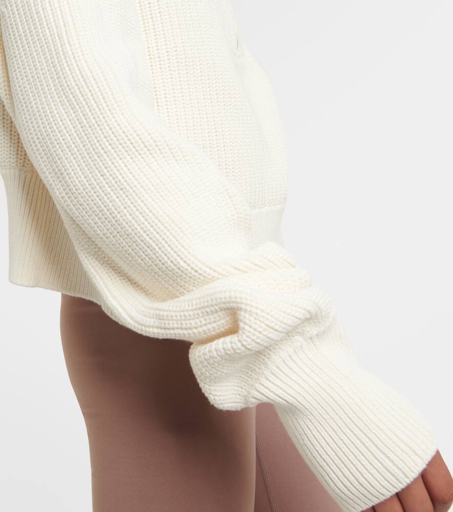 Varley Mentone cotton half-zip sweater
