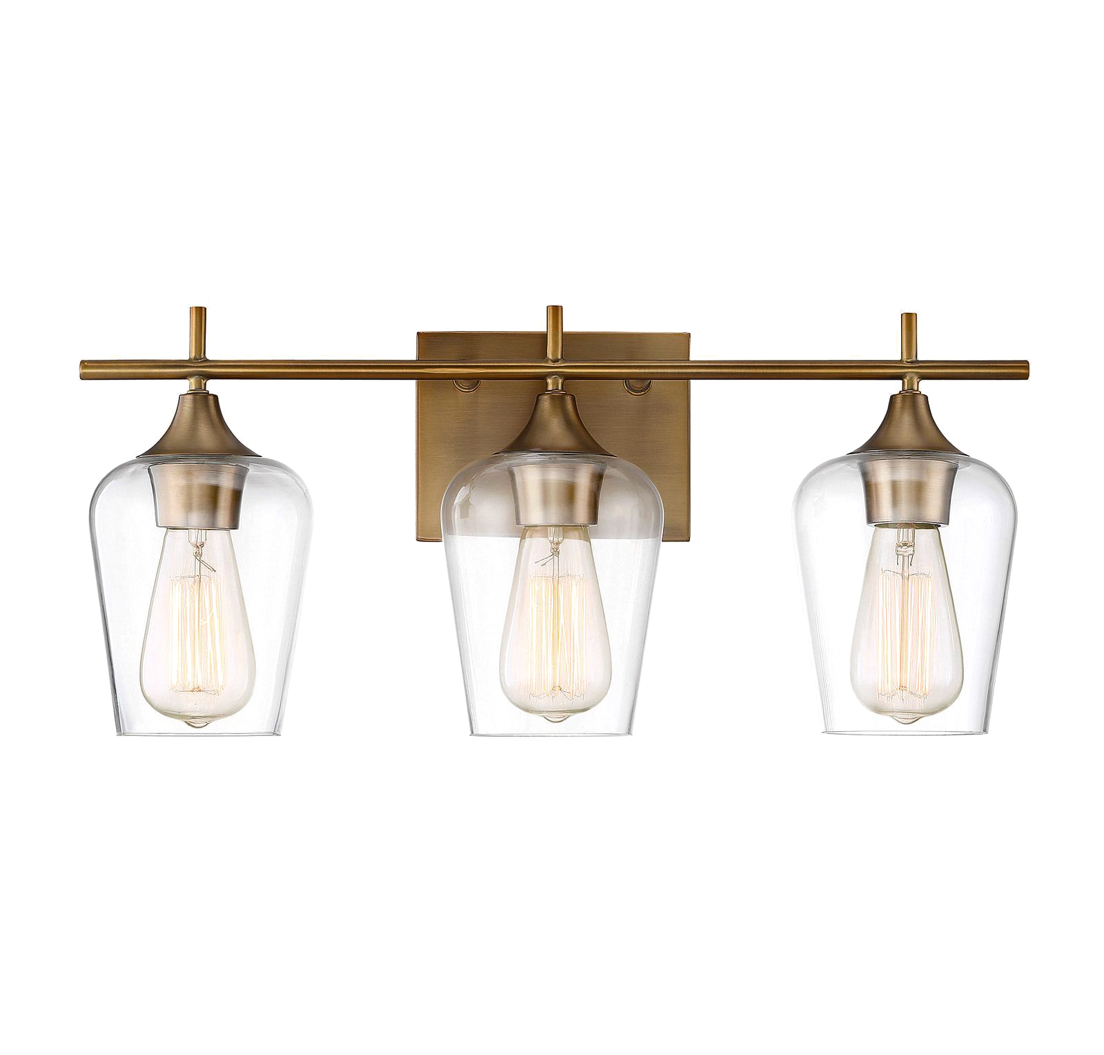 Savoy House Octave 3-Light Bathroom Vanity Light in Warm Bras