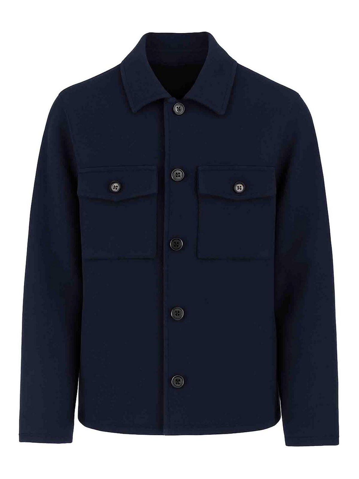 Wool Cashmere And Silk Shirt Jacket
