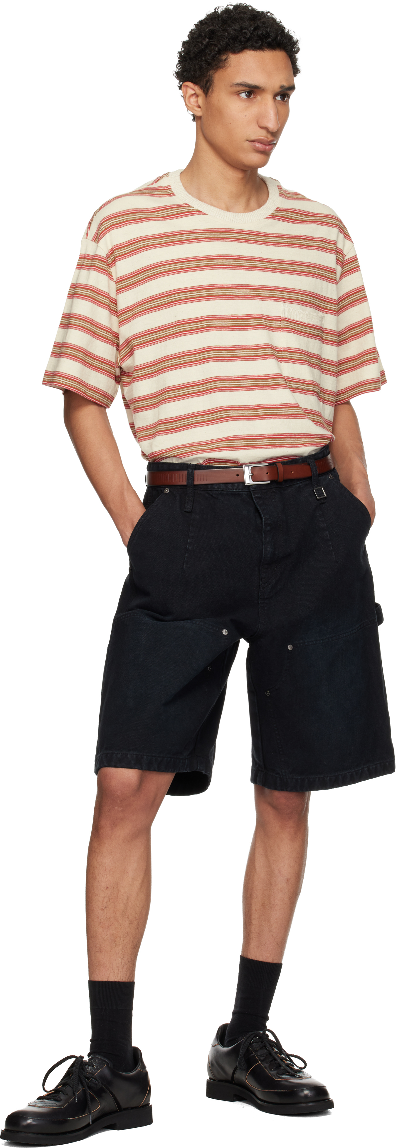 Navy Cotton Shorts