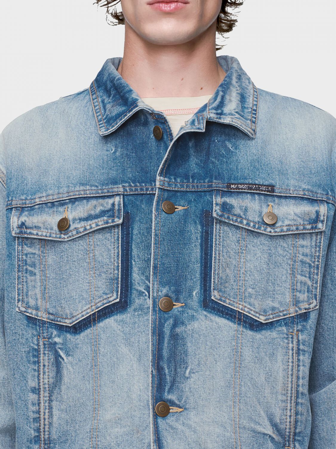 Jacket Men color Denim