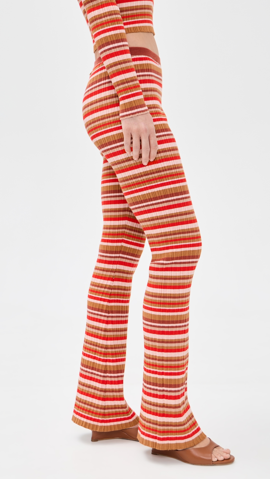 Ann Pants Bayadere Rib Stripes S