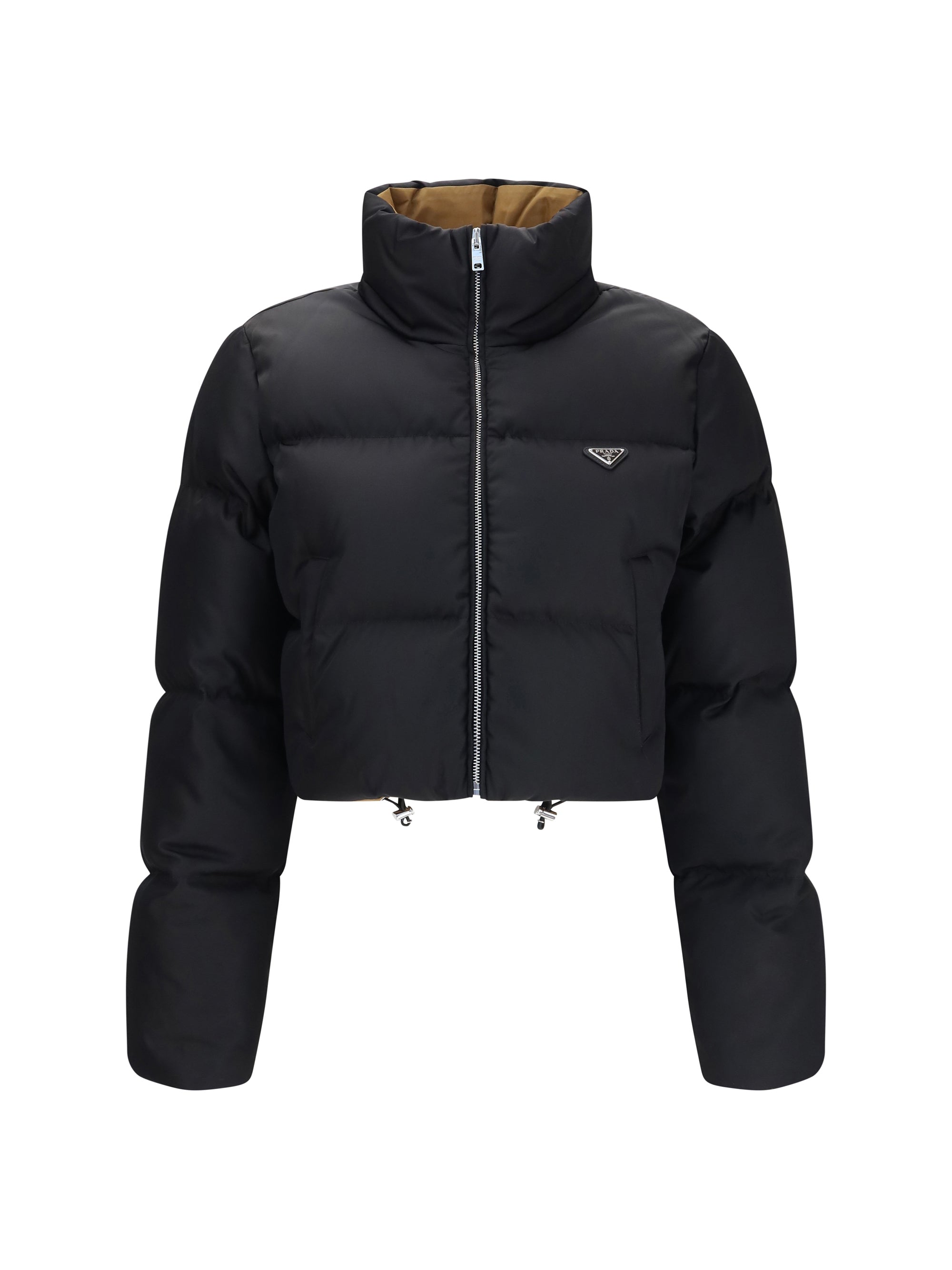 Re-Nylon Puffer Down Jacket — Black