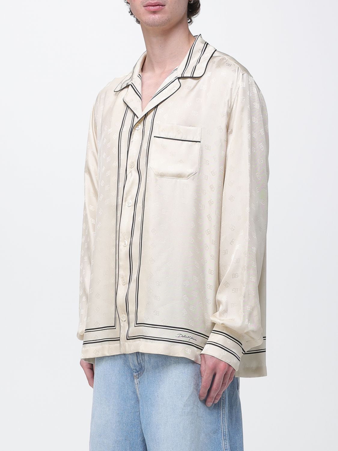 Shirt Men color Beige