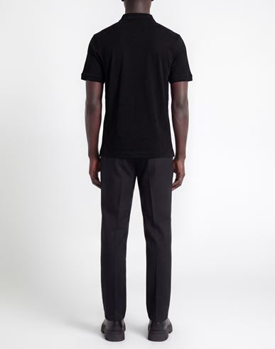 Man Polo shirt Black Size L Cotton