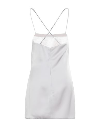 Woman Mini dress Light grey Size 10 Polyester