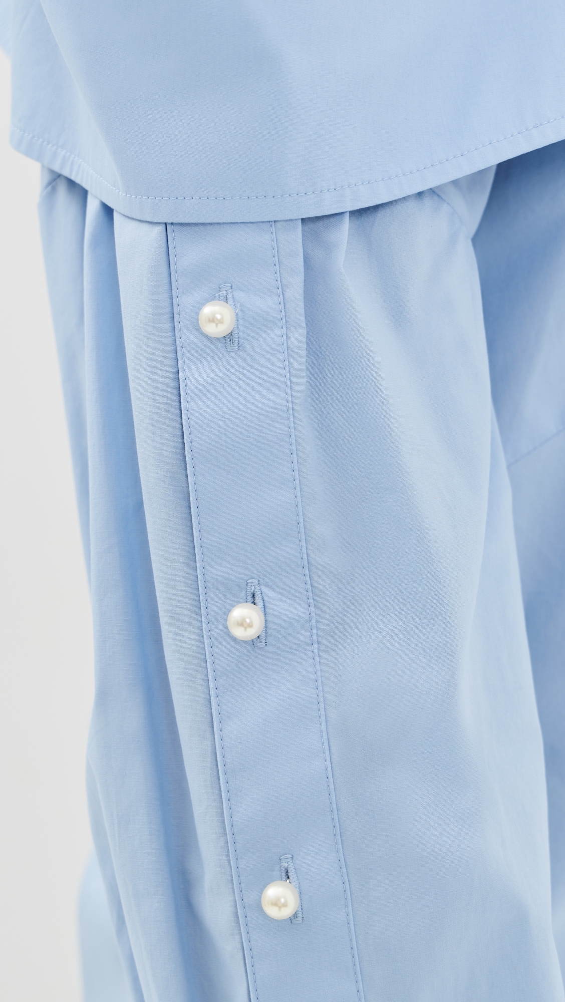 Snap Strap Shirt Light Blue
