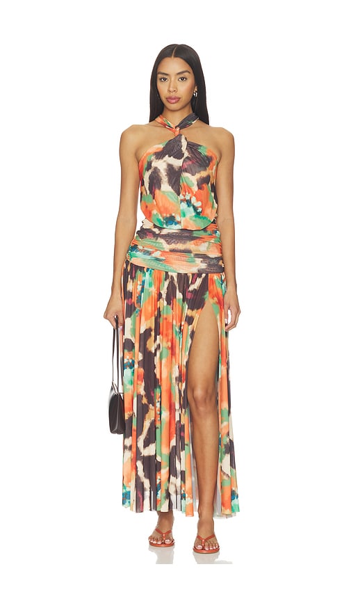 Misa los angeles maxivestido lacey en color naranja XS también en XXS, S, M