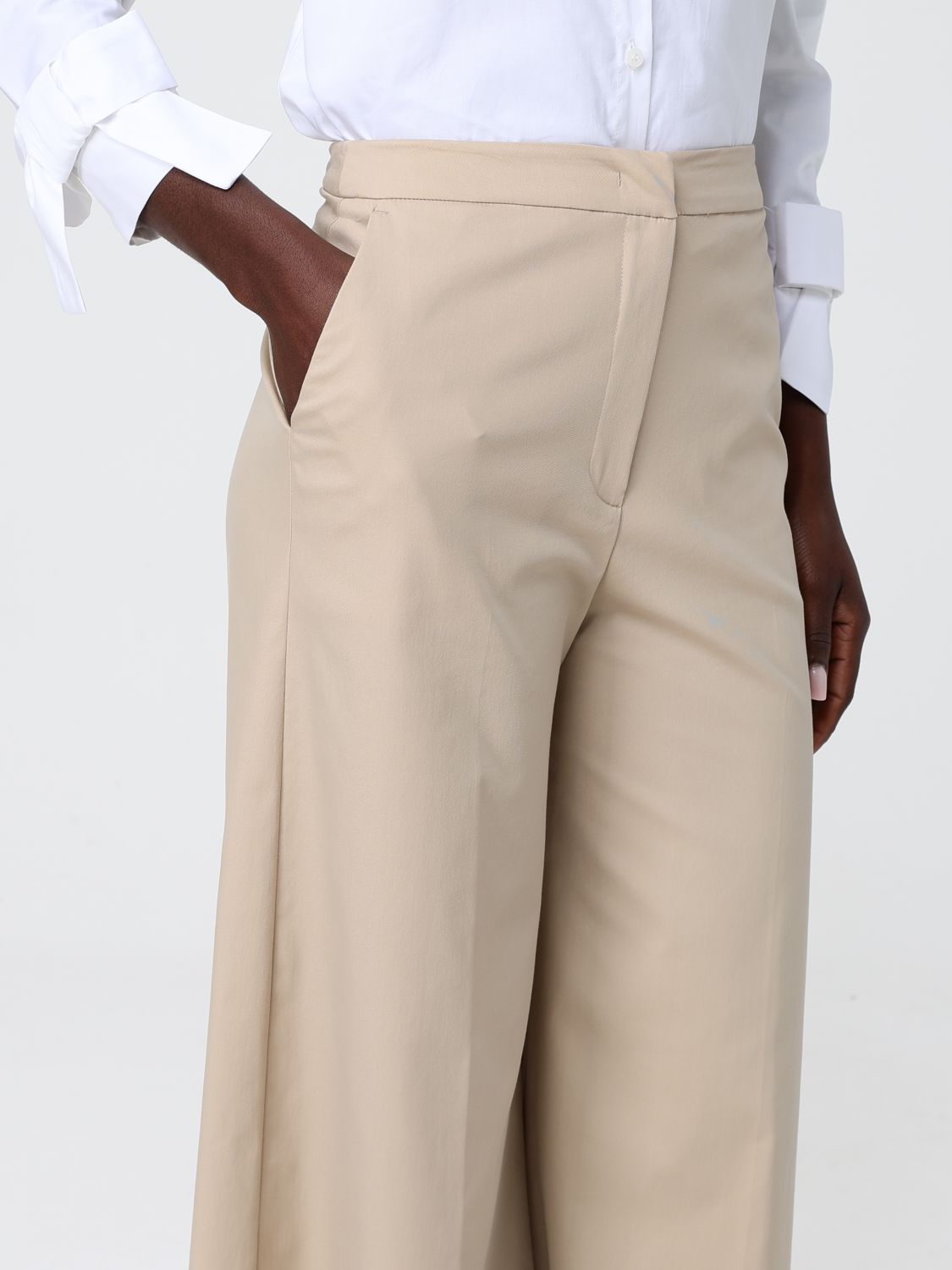 Pants Woman color Beige