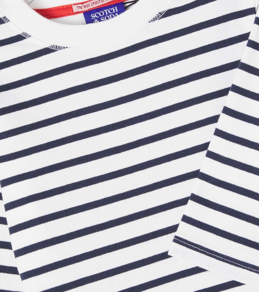 Striped cotton jersey T-shirt