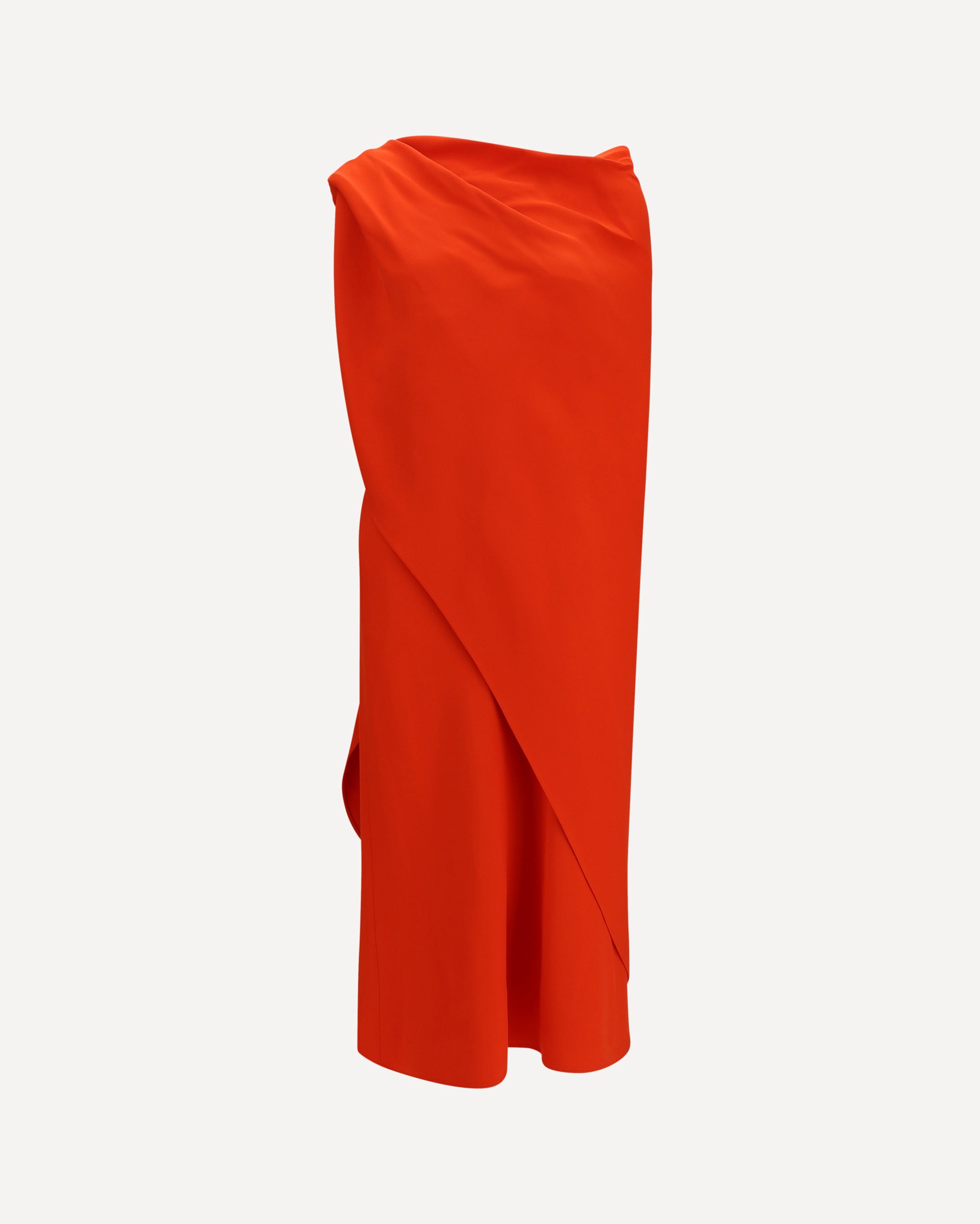 Draped silk maxi Dress Female 38