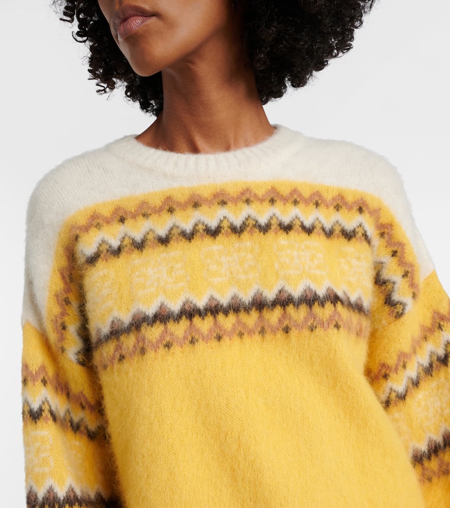 Fair Isle alpaca and wool-blend intarsia sweater