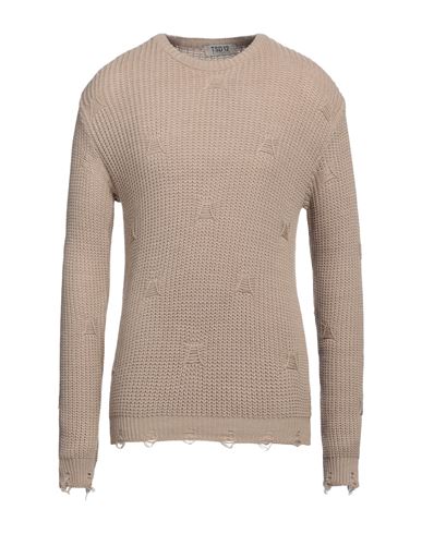 Man Sweater Sand Size L Acrylic, Wool