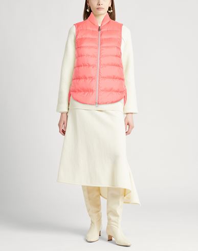 Woman Vest Salmon pink Size 2 Polyester