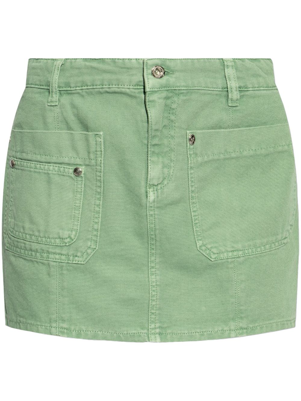 Cotton mini skirt - Green