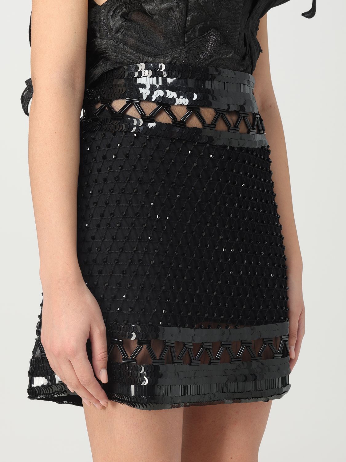 Skirt Woman color Black