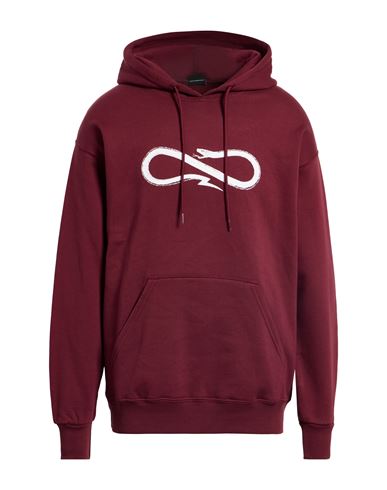 Man Sweatshirt Burgundy Size L Cotton