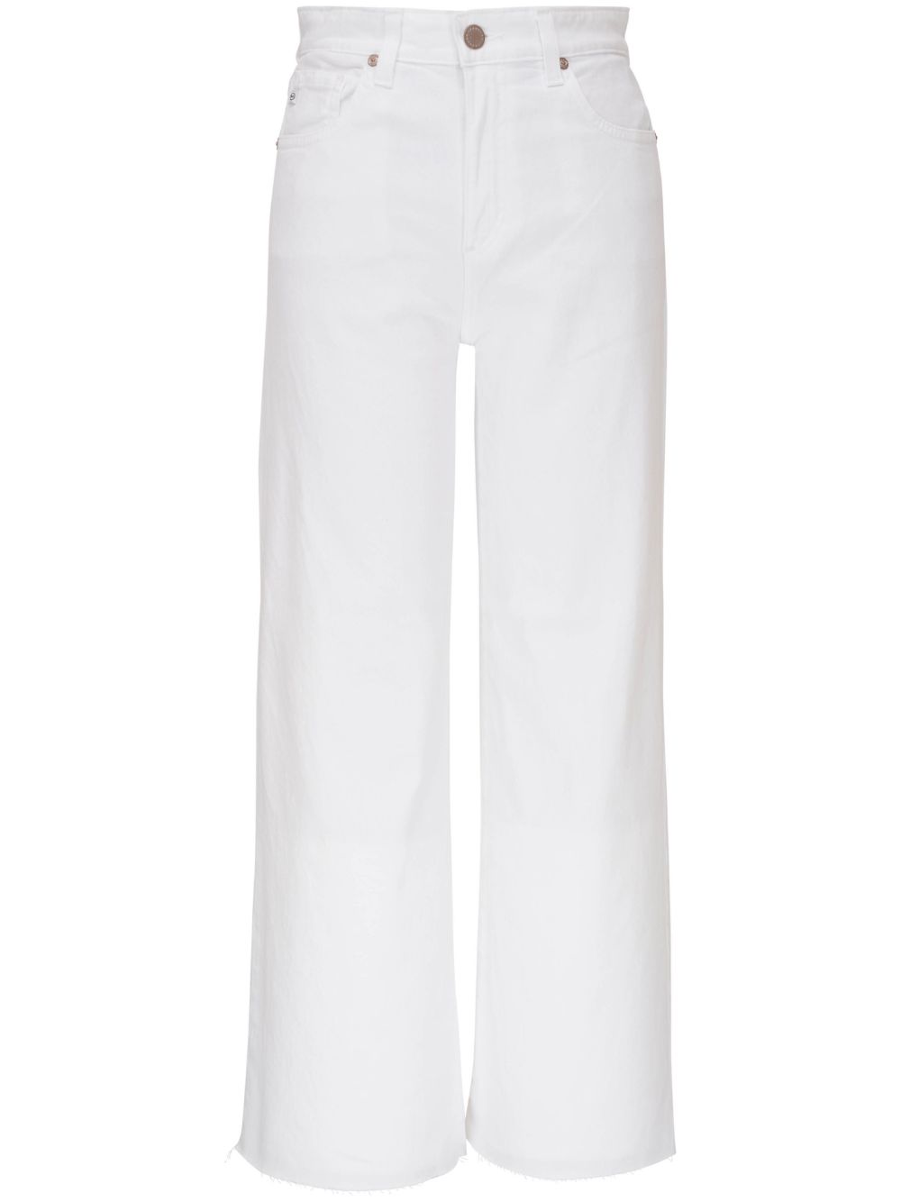 High-rise five-pockets jeans - White
