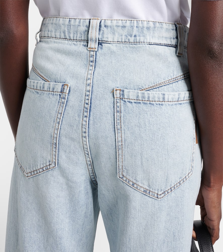 High-rise straight jeans